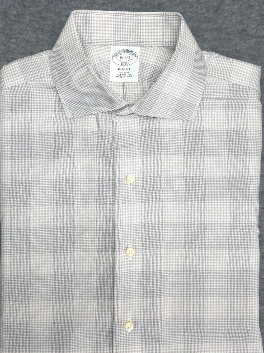 Brooks Brothers Regent 1818 Plaid Dress Shirt 15 2/3